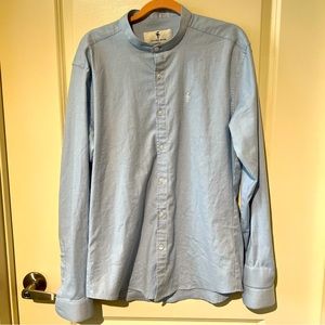 Father Sons light blue button down